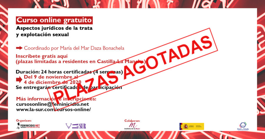 curso aspectos jurídicos de la trata y explotación sexual