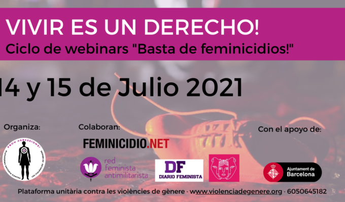 Ciclo de webinars basta de feminicidios