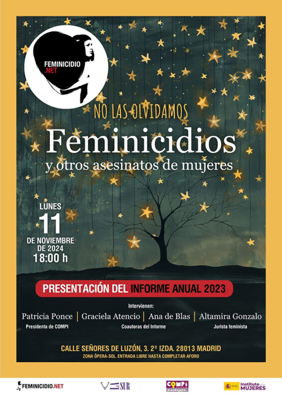 Presentación del Informe Anual de Feminicidios en España en 2023